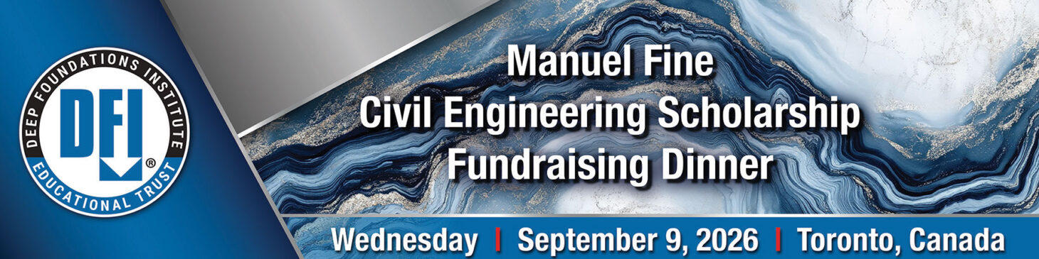 Manuel Fine Civil Engineering Scholarship Fundraising Dinner. Wednesday, September 9, 2026, Toronto Canada