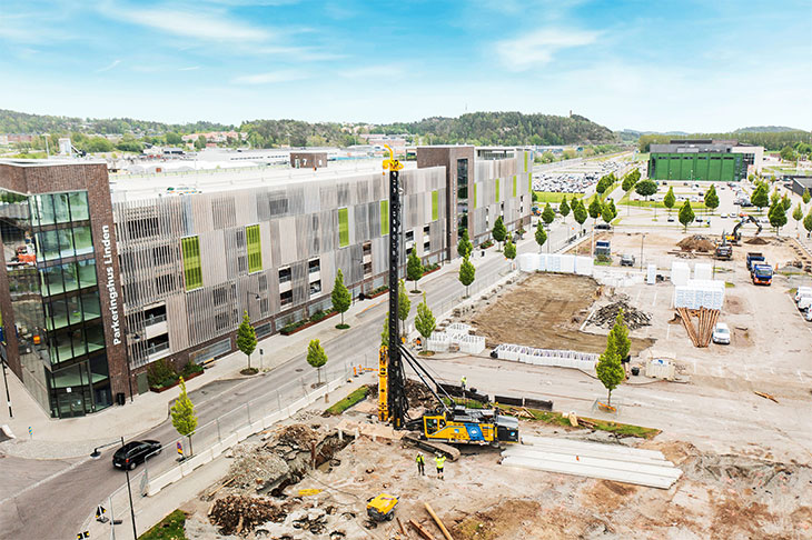 Construction site in Kungsbacka Sweden