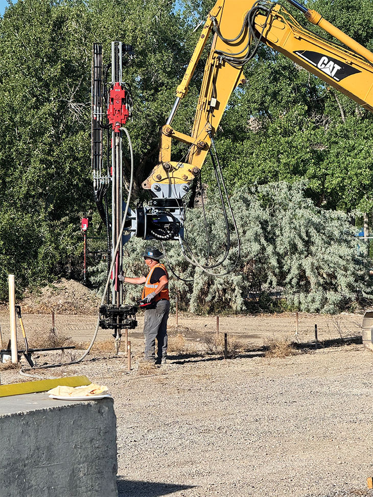 Instructor demonstrating installation