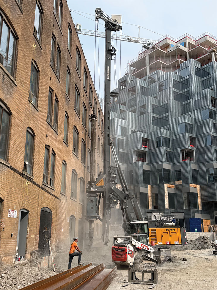 Urban construction site